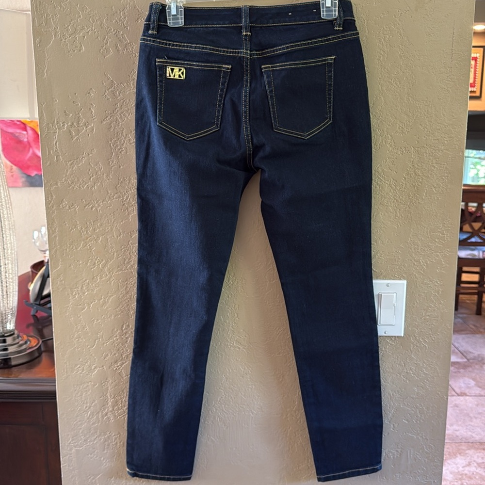 Michael Kors Women’s Selma skinny Stretch Jeans Dark Size 4P - Picture 12 of 14